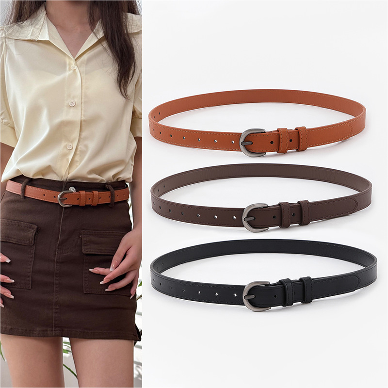 Fashion Light Brown Wide Belt With Metal Pin Buckle,Wide belts