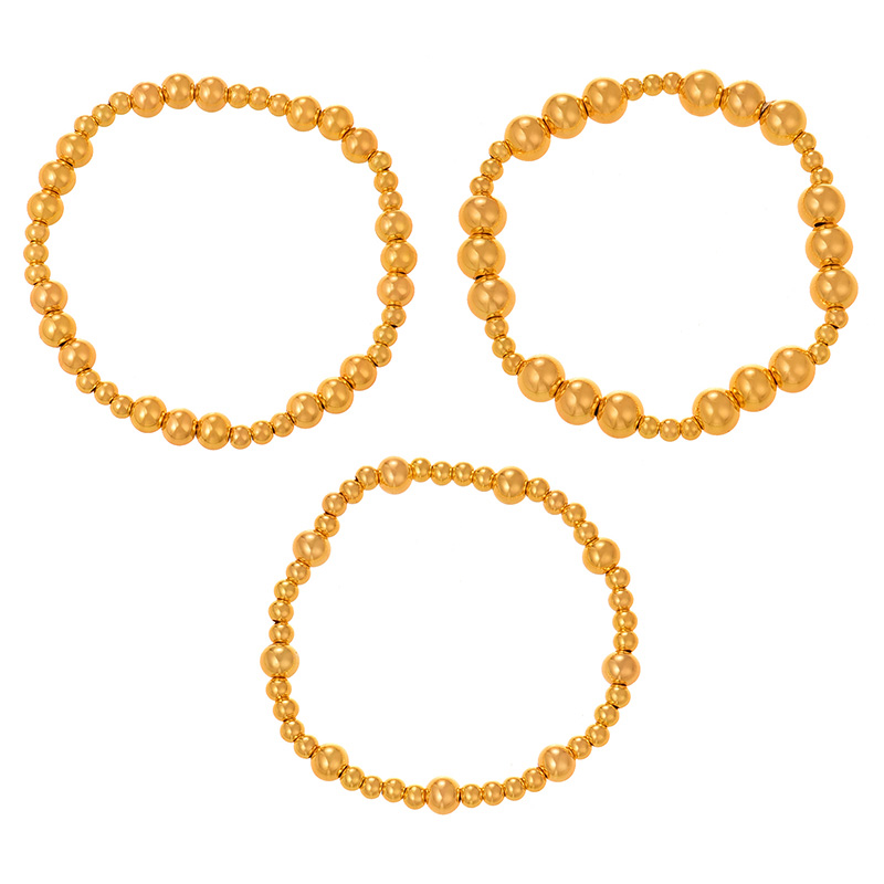 Fashion Small Copper Geometric Size Round Bead Bracelet,Bracelets
