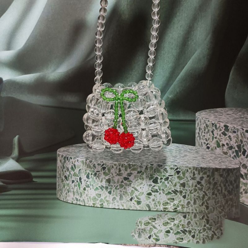 Fashion Transparent Handbag Acrylic Crystal Beaded Handbag,Handbags