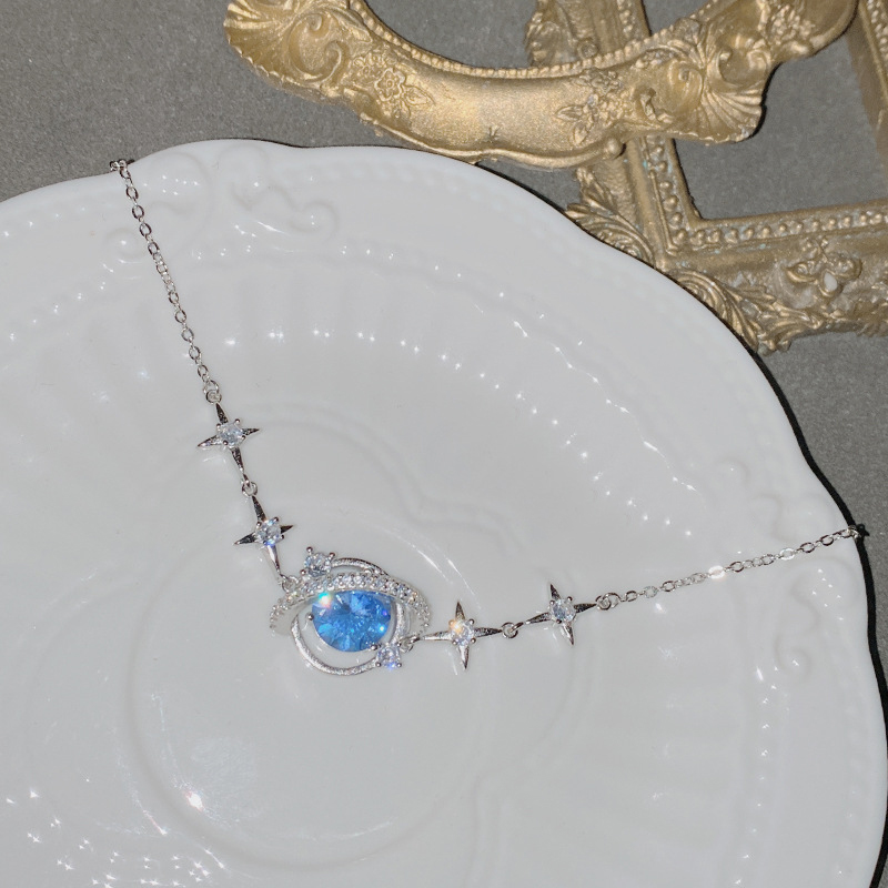Fashion Aqua Blue Planet Bracelet Copper Diamond Planet Bracelet,Bracelets