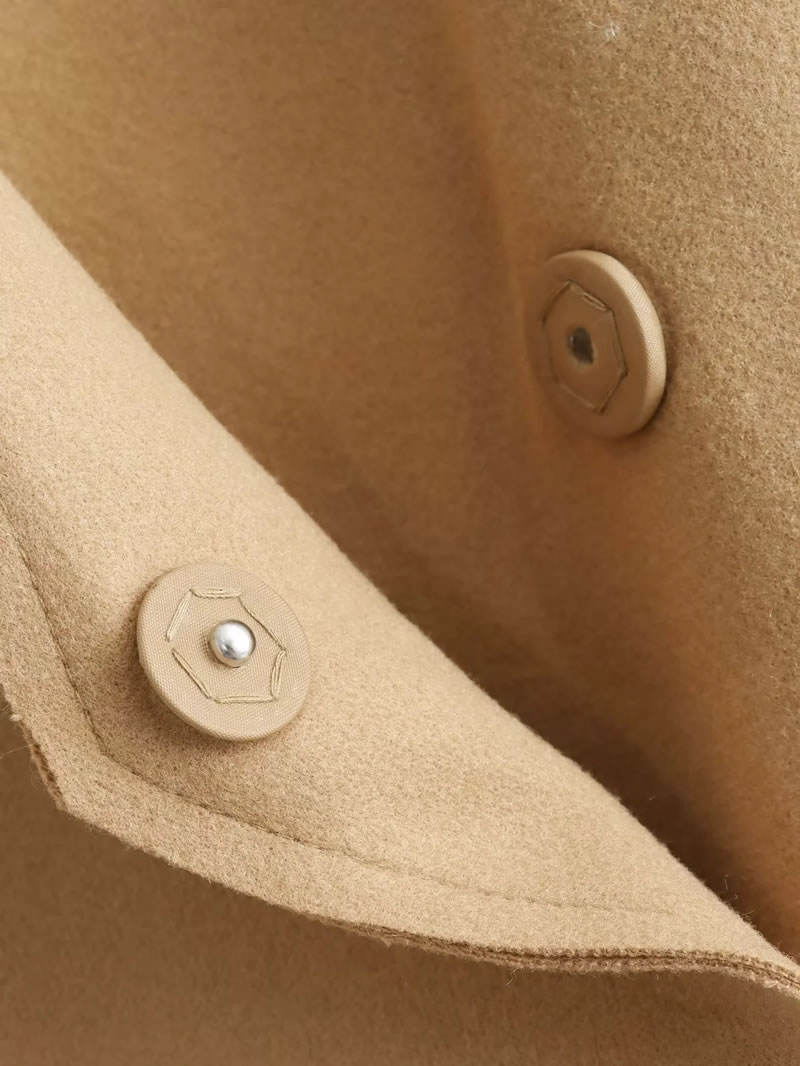 Fashion Khaki Woven Irregular Jacket,Coat-Jacket