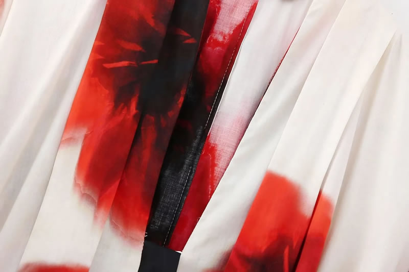 Fashion Printing Polyester Printed Strappy Long Skirt,Long Dress