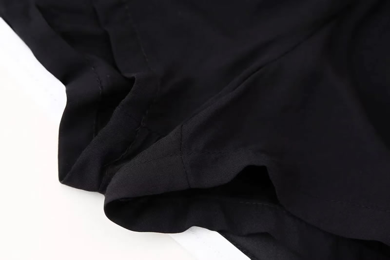 Fashion Black Polyester Irregular Skirt,Skirts