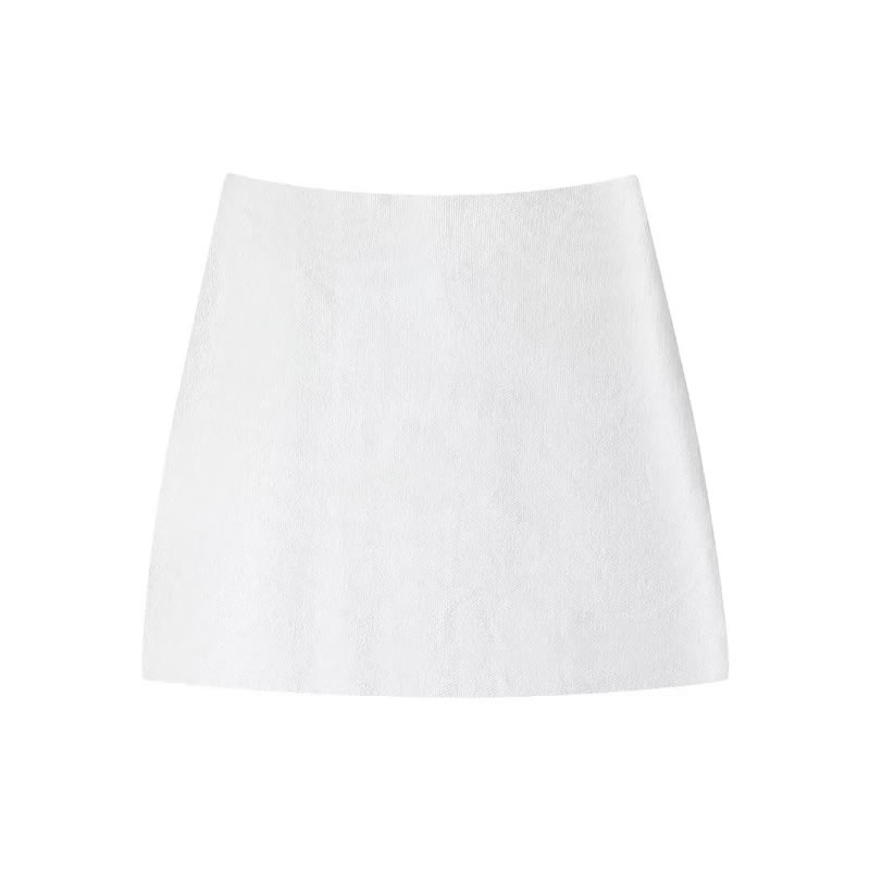 Fashion Grey Polyester Knitted Skirt,Skirts