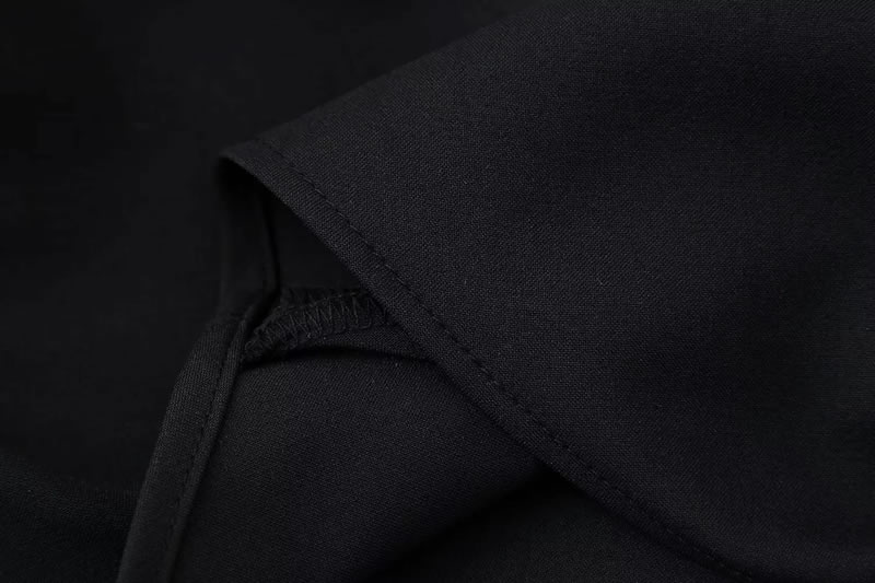 Fashion Black Polyester One-shoulder Pleated Skirt,Mini & Short Dresses