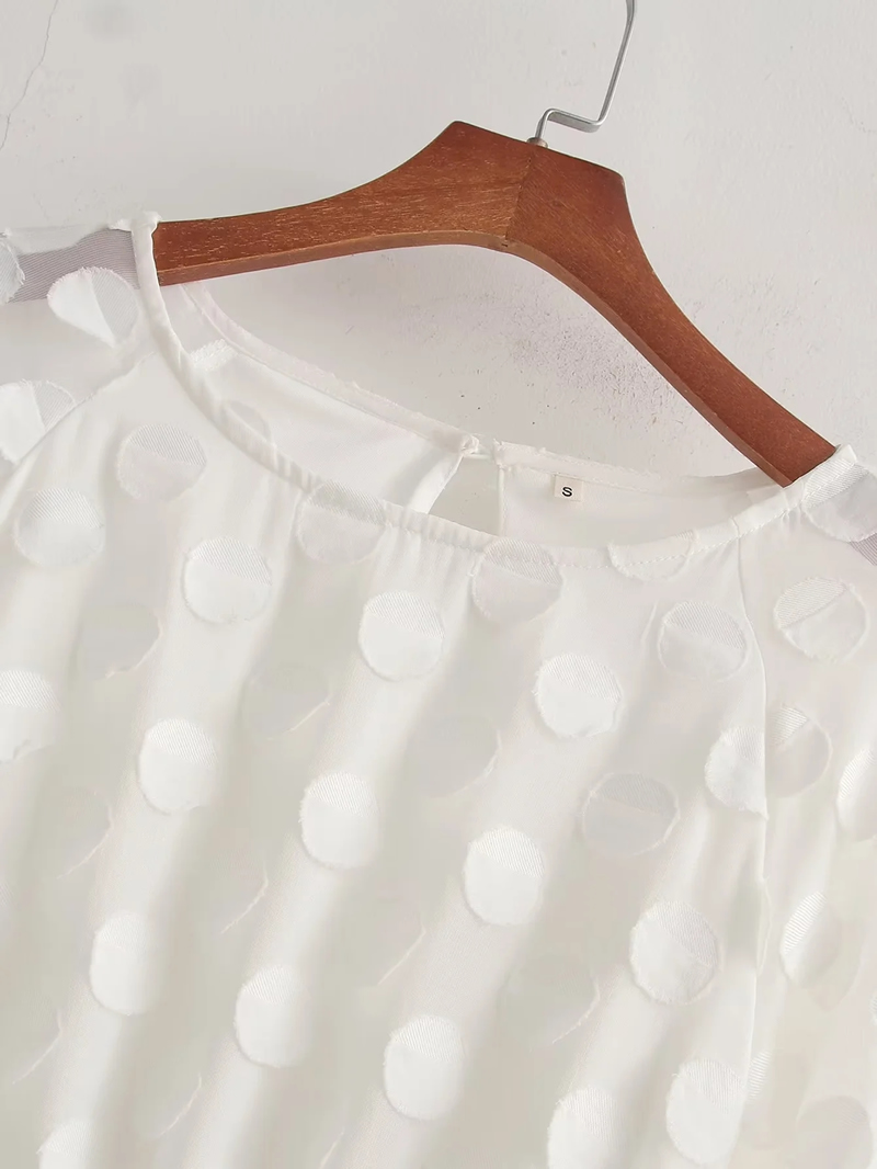 Fashion White Three-dimensional Texture Chiffon Skirt,Mini & Short Dresses