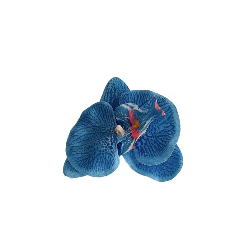 Fashion Blue Fabric Phalaenopsis Hairpin,Hairpins