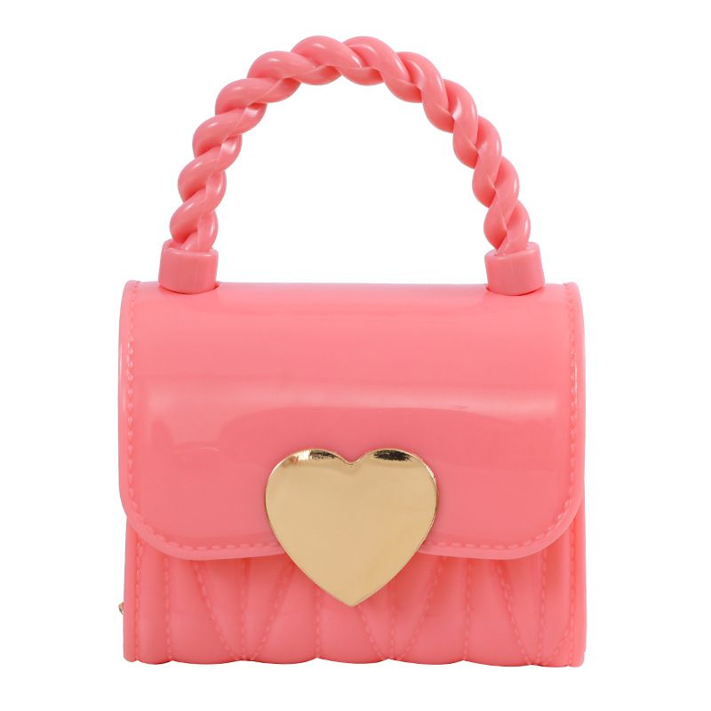 Fashion Pink Pvc Love Flap Crossbody Bag,Shoulder bags