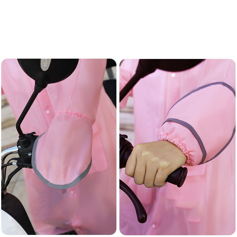 Fashion Pink Eva Adult Hooded Raincoat,Household goods