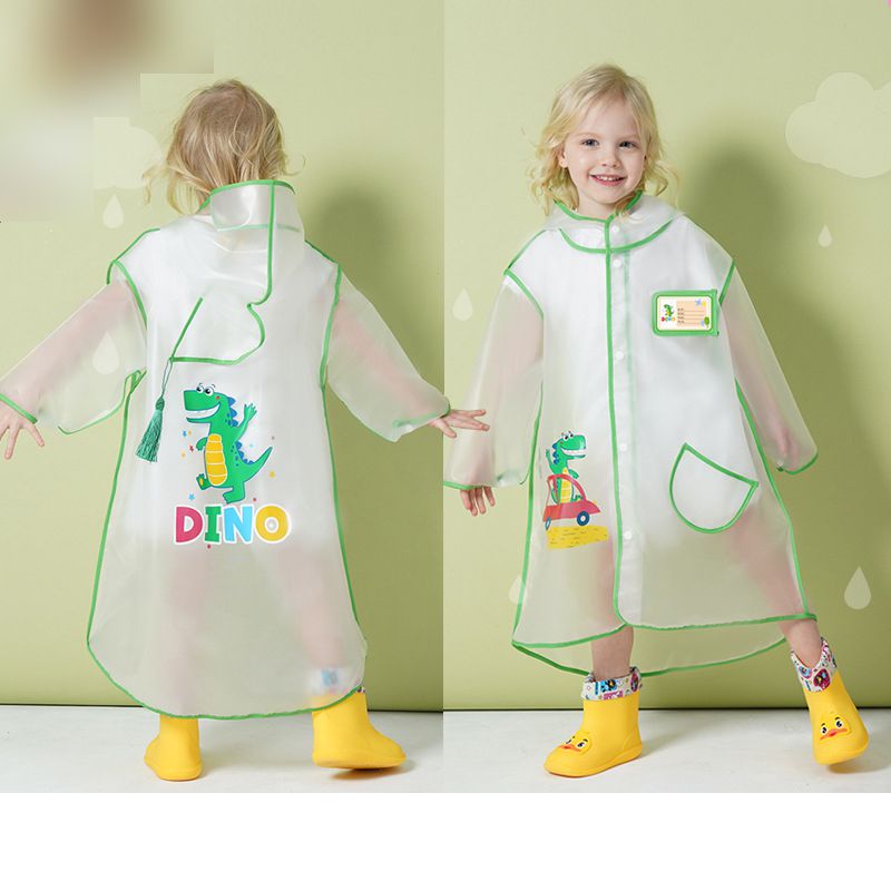 Fashion Green Dinosaur Eva Hooded Children