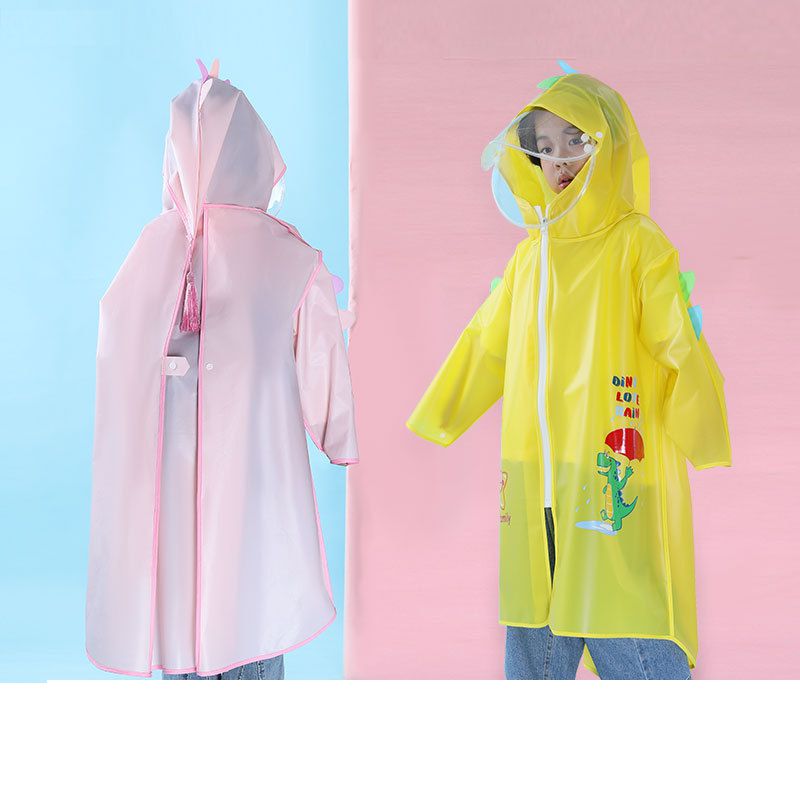 Fashion Pink Dinosaur (zipper Style + Double Brim + Invisible Backpack) Eva Children