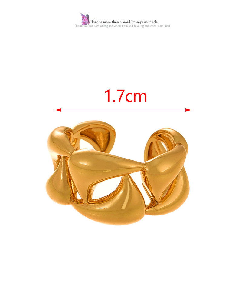 Fashion Knotted Gold Copper Irregular Knotted Adjustable Ring,Rings