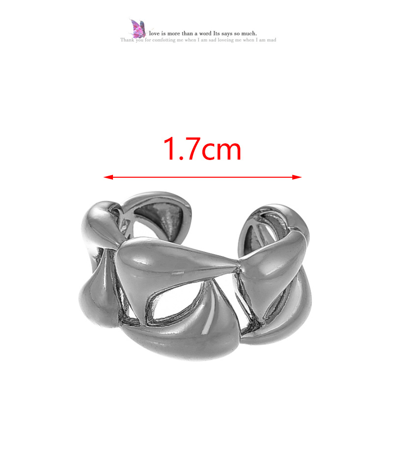 Fashion Twist Silver Copper Irregular Twist Adjustable Ring,Rings