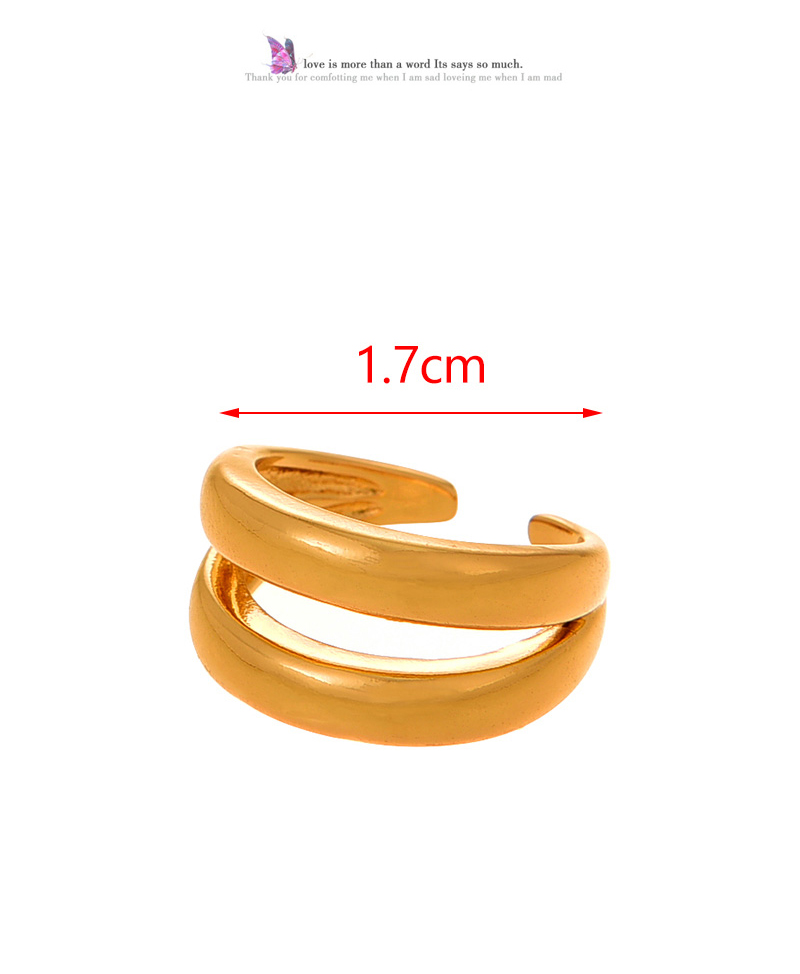 Fashion Silver 2 Copper Double Row Adjustable Ring,Rings