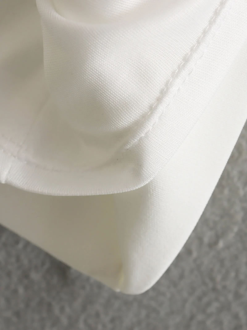 Fashion White Polyester Suspender Long Skirt,Long Dress