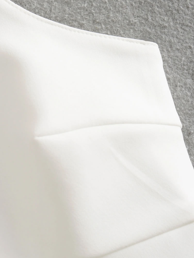 Fashion White Polyester Suspender Long Skirt,Long Dress