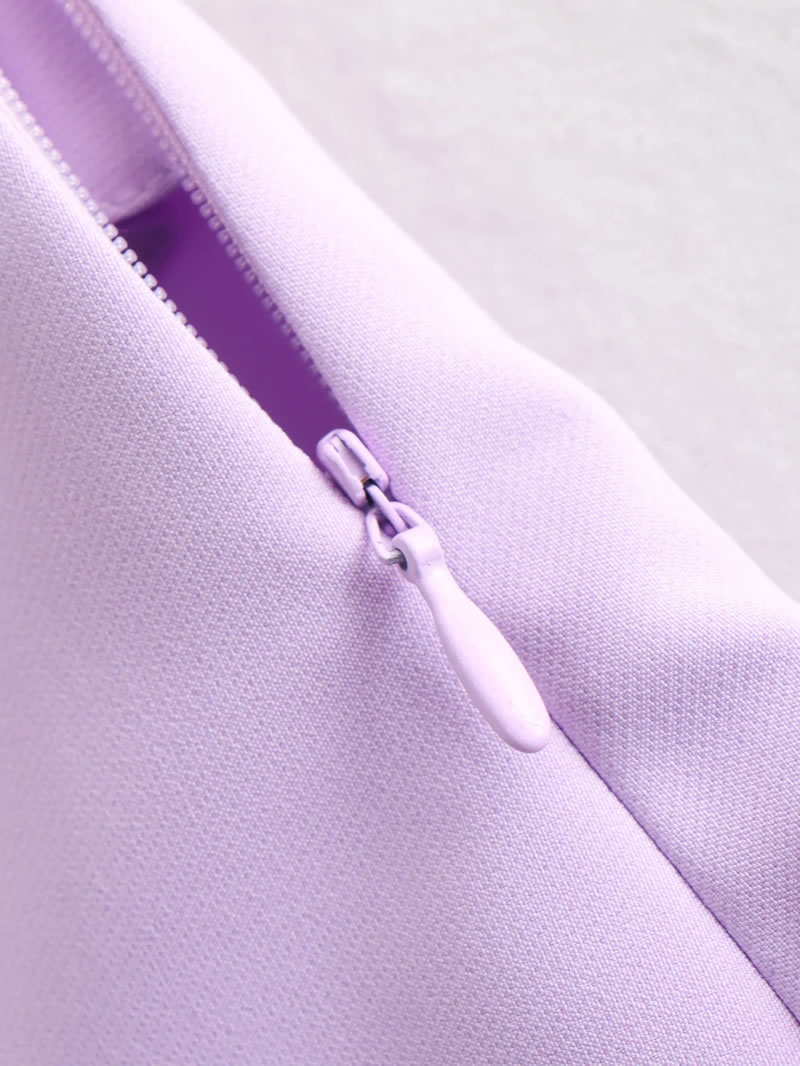 Fashion Purple Polyester Bow Skirt,Skirts