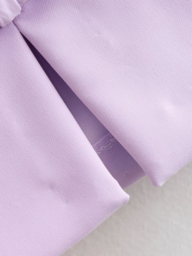 Fashion Purple Polyester Bow Skirt,Skirts