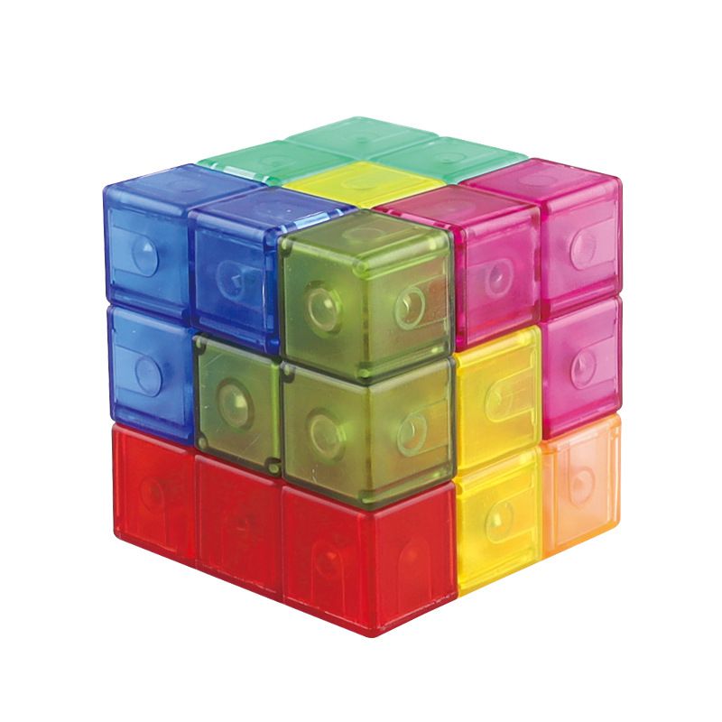 Fashion Magnetic Building Block Card Version [arc Shape] Plastic Geometry Children