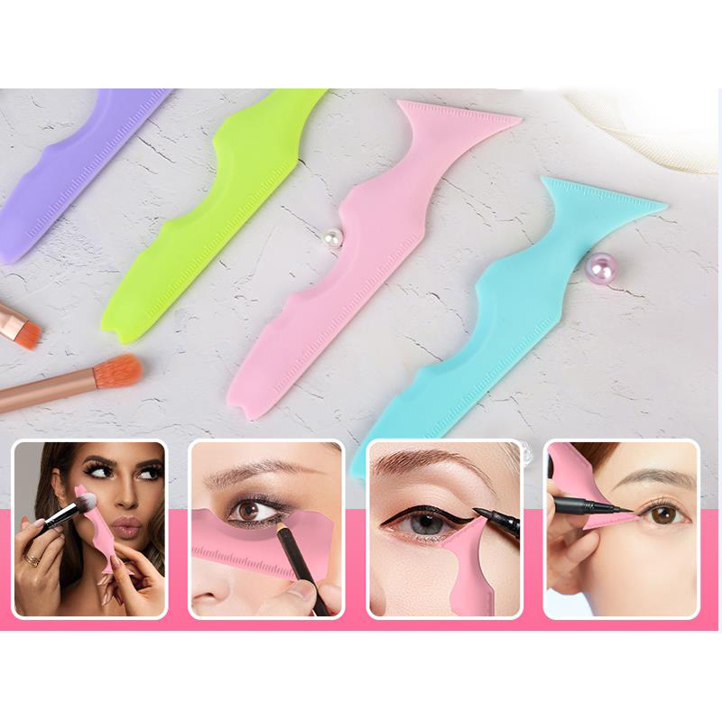 Fashion 1 Silicone Eyeliner Auxiliary Artifact (yellow/pink/purple/blue Please Note The Color When Placing An Order) Silicone Eyeliner Auxiliary Artifact,Beauty tools