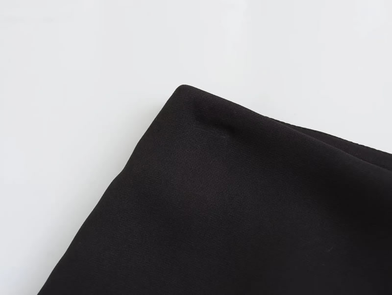 Fashion Black Polyester Cross Skirt,Shorts