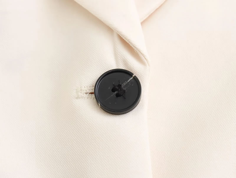 Fashion Khaki Polyester Blazer With Lapel Pockets,Suits
