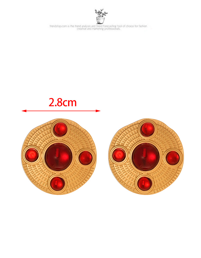 Fashion White Alloy Pearl Round Stud Earrings (Alloy+pearl),Stud Earrings