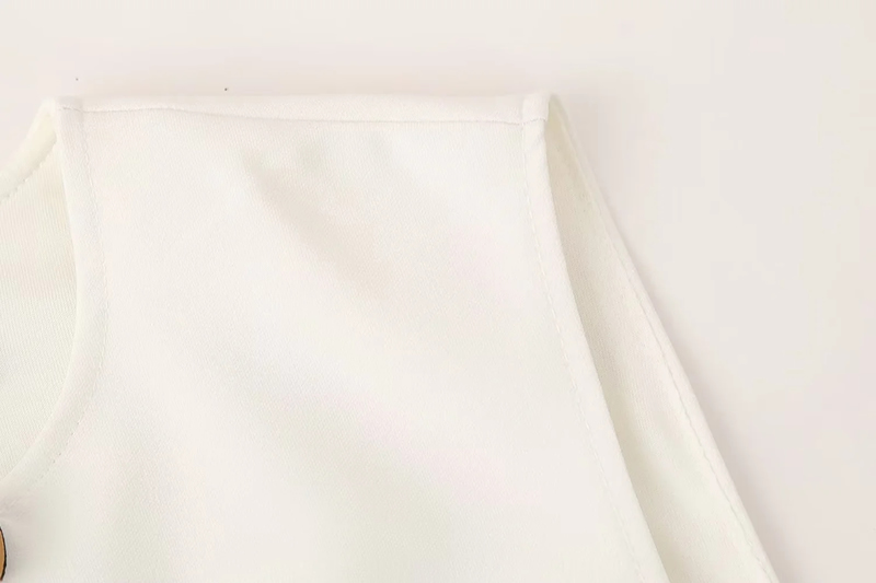Fashion White Polyester Tie-strap Hollow Jumpsuit,Bodysuits