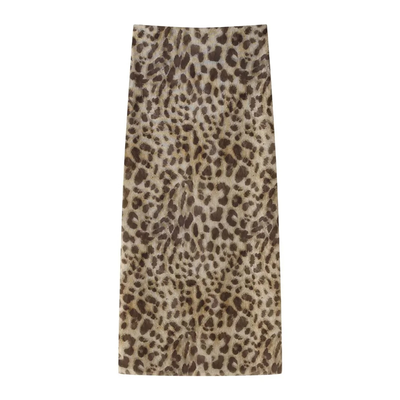 Fashion Leopard Print Polyester Printed Skirt,Skirts