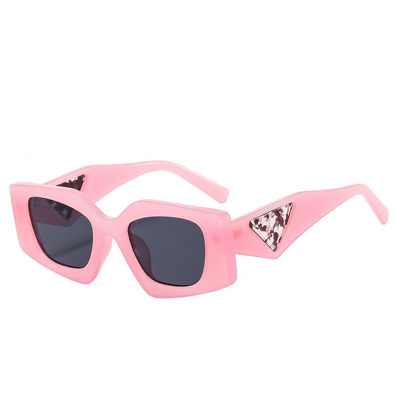 Fashion Pink Frame Transparent Film Pc Diamond Small Frame Sunglasses,Women Sunglasses