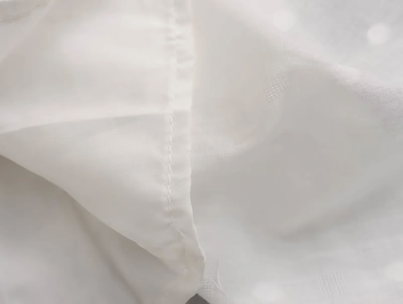 Fashion White Jacquard Wrap Skirt,Skirts