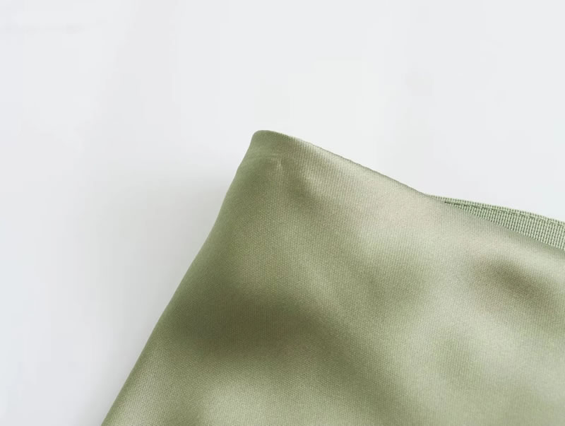 Fashion Mint Green Satin Irregular Skirt,Skirts