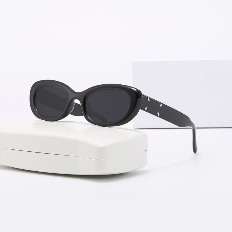 Fashion Solid White Gray Flakes Pc Cat Eye Sunglasses,Women Sunglasses