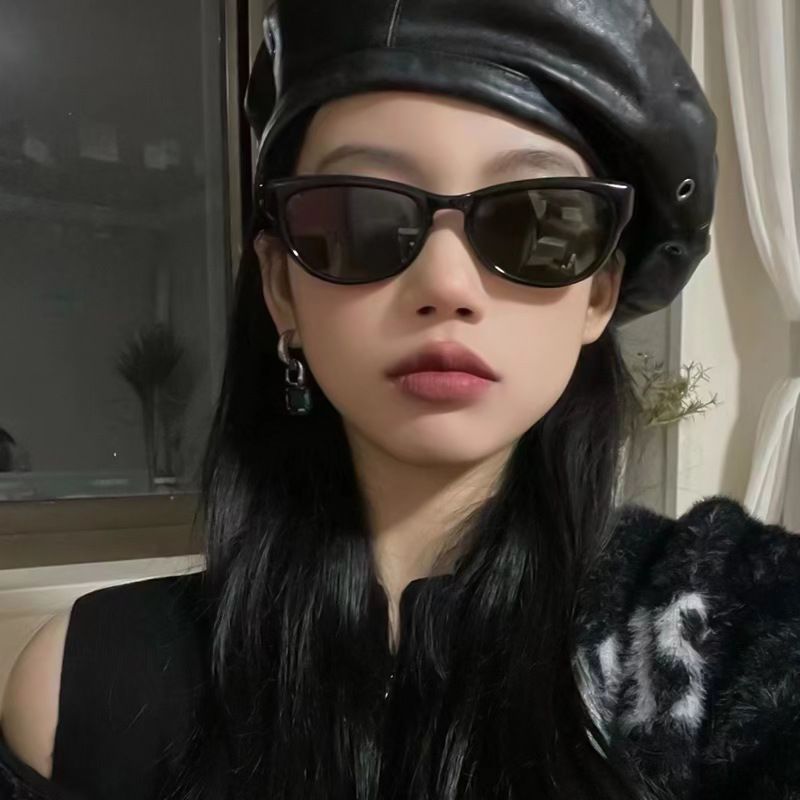 Fashion Translucent Gray Flakes Pc Cat Eye Sunglasses,Women Sunglasses