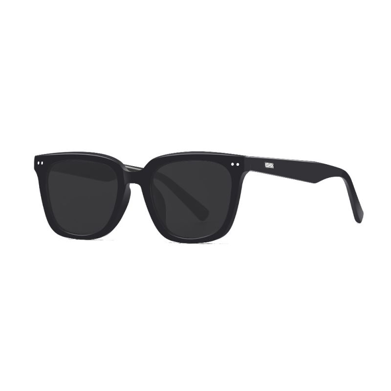 Fashion 918 Black Frame Gray Film Pc Rice Nail Large Frame Sunglasses,Women Sunglasses