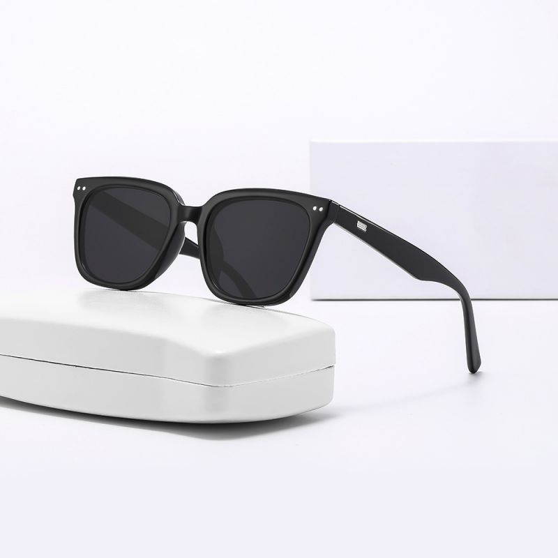 Fashion 928 Gray Gray Film Pc Rice Nail Large Frame Sunglasses,Women Sunglasses