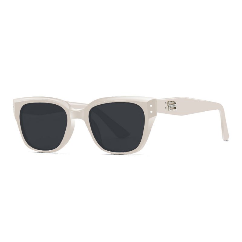 Fashion Translucent Gray Flakes Cat Eye Small Frame Sunglasses,Women Sunglasses