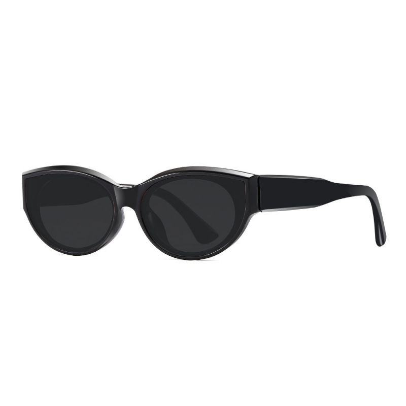 Fashion Black Frame Gray Film (polarized Film) Pc Cat Eye Sunglasses,Women Sunglasses