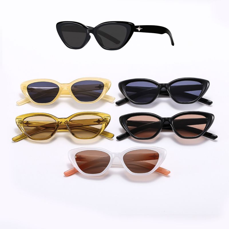 Fashion Jade Lime Flakes Pc Cat Eye Sunglasses,Women Sunglasses