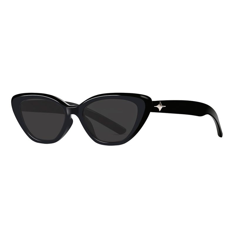Fashion Green Frame Tea Slices Pc Cat Eye Sunglasses,Women Sunglasses