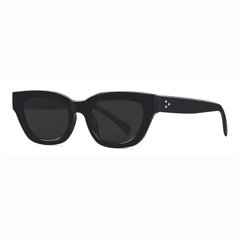 Fashion Solid Gray Flakes Pc Cat Eye Sunglasses,Women Sunglasses