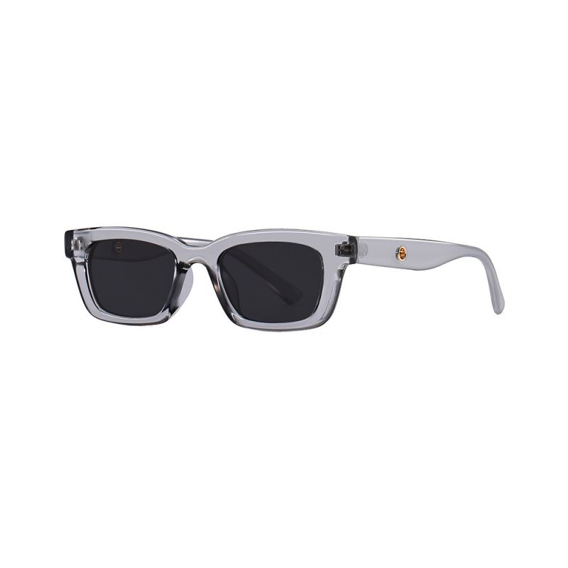 Fashion Rice White Gray Slices Pc Square Small Frame Sunglasses,Women Sunglasses