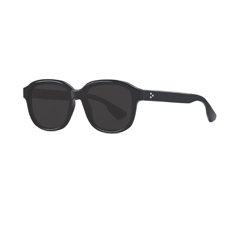 Fashion Black Frame Gray Film Pc Large Frame Sunglasses,Women Sunglasses