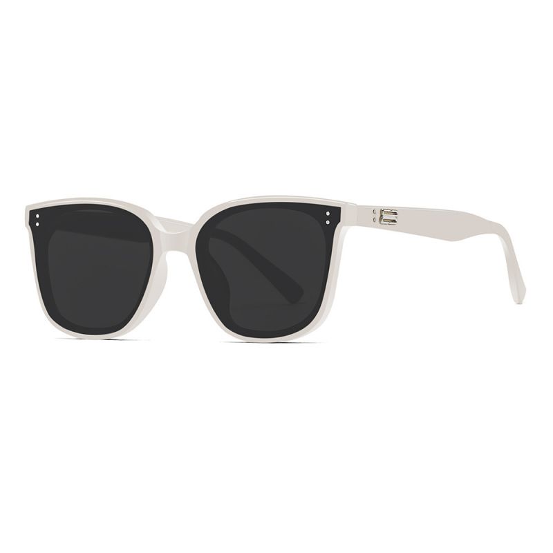 Fashion Black Frame Gray Film Pc Cat Eye Large Frame Sunglasses,Women Sunglasses