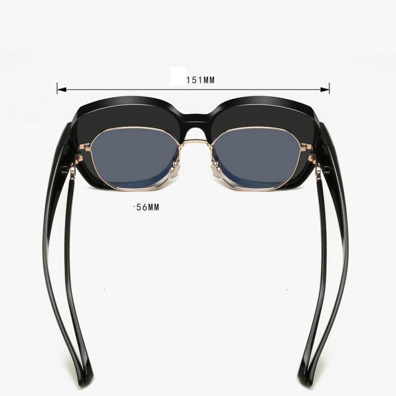 Fashion Rice White Gray Slices Pc Large Frame Sunglasses,Women Sunglasses