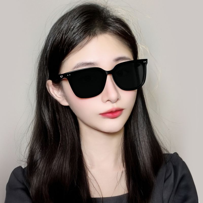 Fashion Tea Frame Tea Tablets (polarized Film) Pc Large Frame Sunglasses,Women Sunglasses