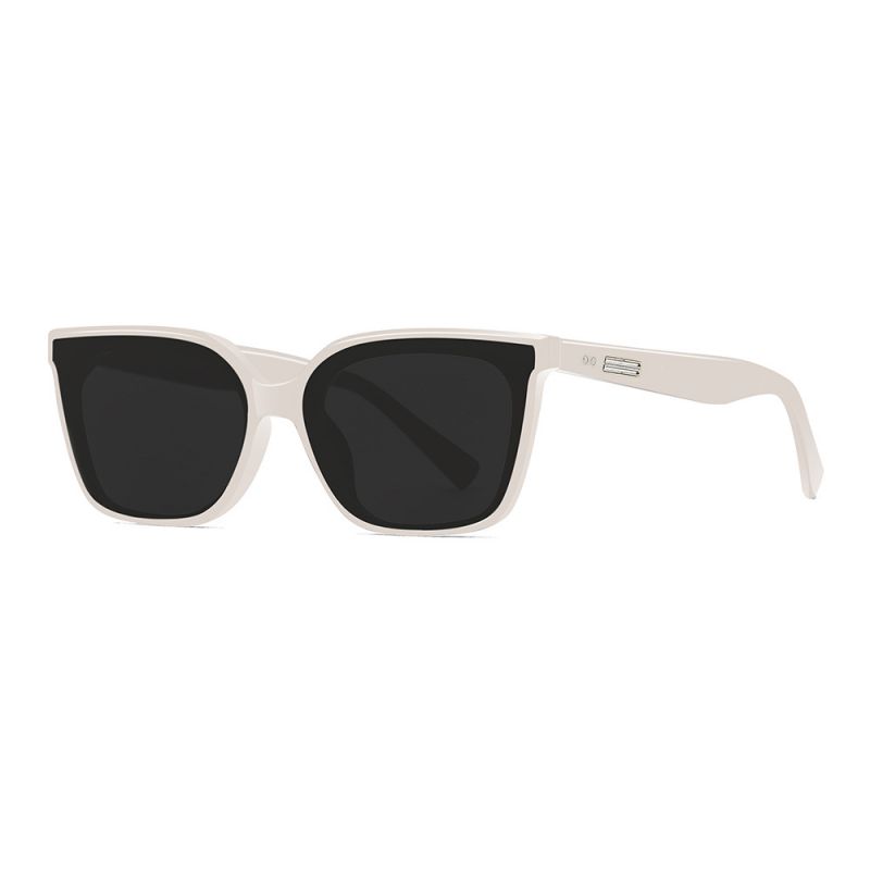 Fashion Black Frame Gray Film (polarized Film) Pc Cat Eye Large Frame Sunglasses,Women Sunglasses