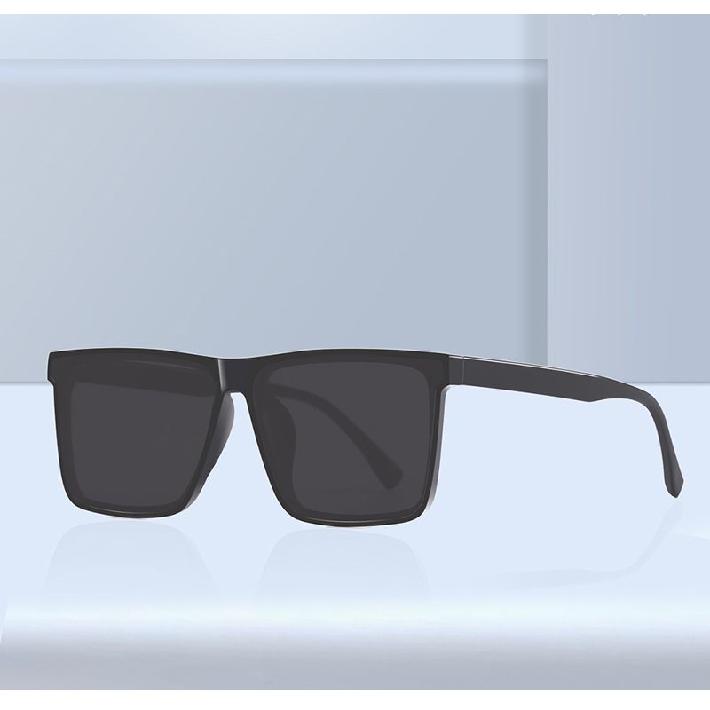 Fashion Off-white Gray Film (polarized Film) Pc Square Large Frame Sunglasses,Women Sunglasses