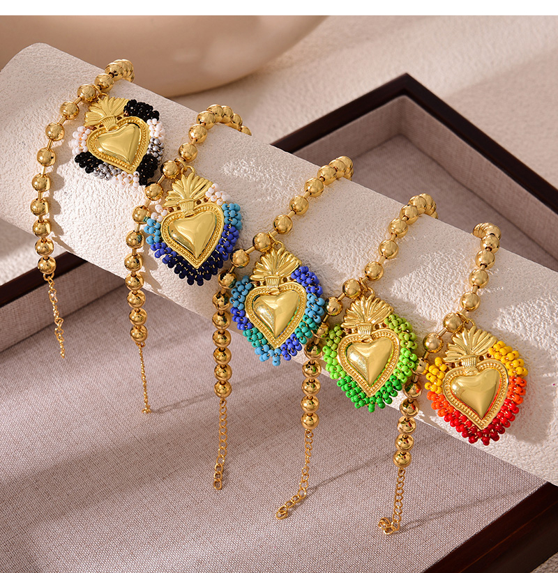 Fashion #8 Copper Geometric Love Rice Bead Bracelet,Bracelets