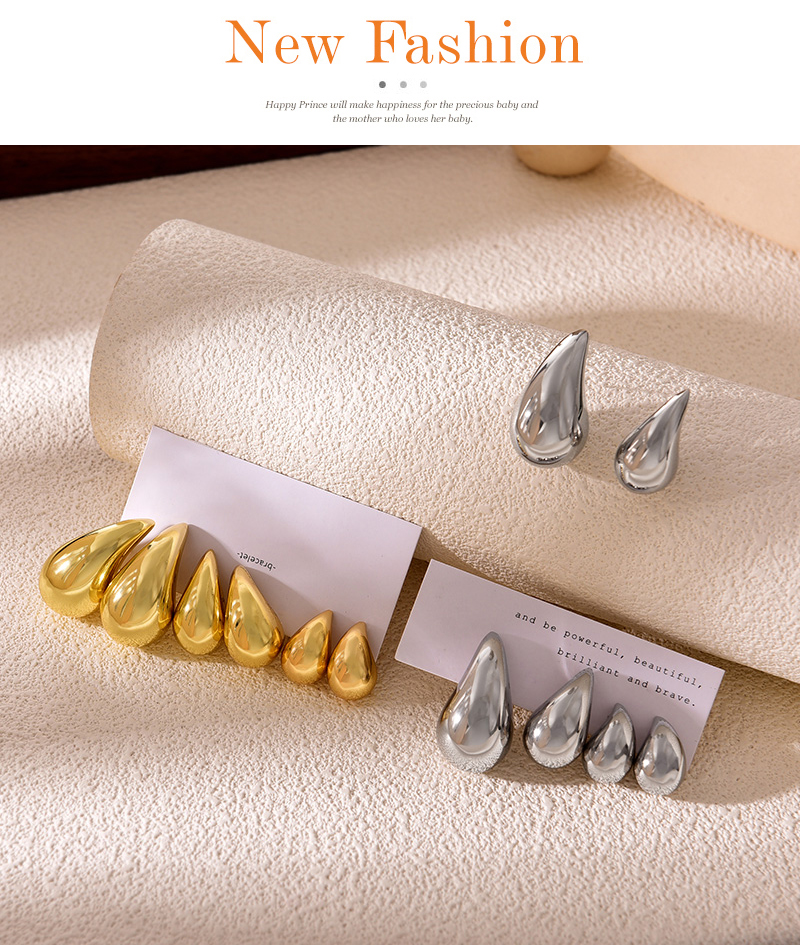 Fashion Gold Copper Drop Earrings 6-piece Set,Earrings